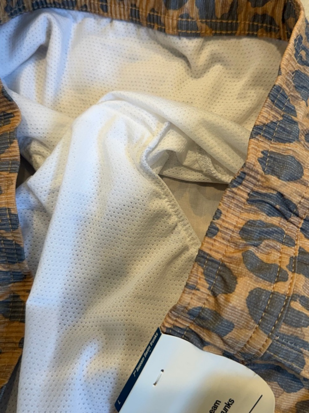 Original Use Men's Leopard Print Swim Trunks in Brown and Black - Picture 7 of 8